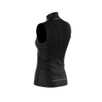 Běžecká vesta Compressport Hurricane Windproof Vest v2 W - Black Velikost textilu: L