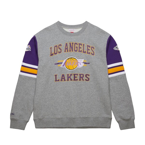 Mitchell & Ness Pánská mikina Los Angeles Lakers NBA All Over 4.0 Crew Velikost: 2XL