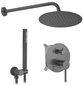 REA - Podomítková sprchová sada Lungo Titan + BOX REA-P6363