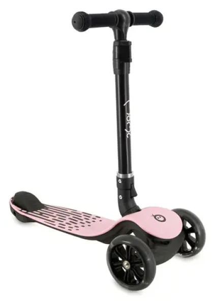 MOMI Koloběžka SAN růžová / Tříkolová balanční / LED kolečka / skládací rám / od 3 let (HULA0014)