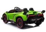 Mamido Elektrické autíčko Lamborghini Venno LCD MP4 4x4 zelené