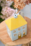 Ib Laursen Kameninový svícen Nyhavn Yellow Roof / sunflower, žlutá barva, keramika