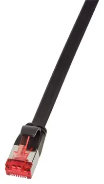 LogiLink SlimLine černá / Patch kabel / Cat6A U/FTP / RJ-45 / 0,5 m (CF2023S)