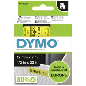 Dymo černý podklad, 12mm