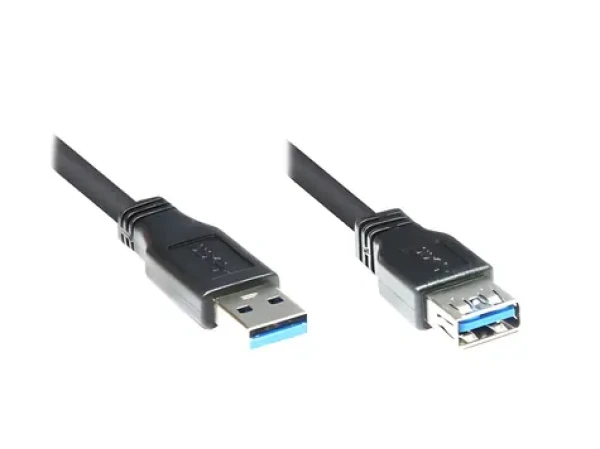 Good Connections USB-A - USB-A 1 m černá / Prodlužovací kabel / USB 3.0 / 5 Gbit/s (2711-S01)