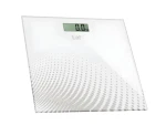 Lafe FitScale bílá / Osobní váha / do 150 kg / skleněná plošina / LCD displej (LAFWAG44590)