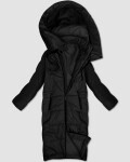 Černá dlouhá lehce zateplená dámská bunda S'West (B8509-1) odstíny černé XXL (44)