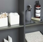 DURAVIT - L-Cube Skříňka 80x70x24 cm, 2 dvířka, lesklá bílá LC116702222
