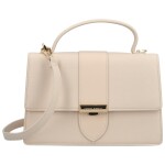 Módní dámská koženková kabelka do ruky Maella, světle růžová