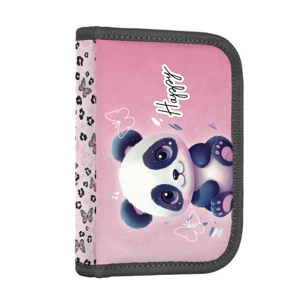 Školní penál 1-patrový prázdný KARTON P+P, 2 chlopně - Panda