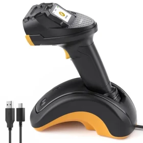Inateck Pro 8 černá / Snímač čárových kódů / 1D/2D / Bluetooth / dokovací stanice / dotykový displej (PRO 8_BLACK)