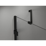 MEXEN/S - Lunar-B sprchový kout dveře křídlové levá 100 x 90, transparent, černá 832-100-090-70-00-L