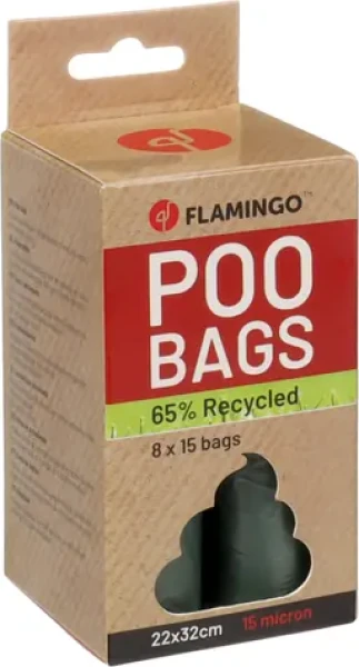 Flamingo Poco Sáčky na exkrementy zelené 8x15ks (FLA-524382)