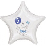 3.narozeniny modrý slon kruh foliový balónek balonky.cz 3.narozeniny modrý slon kruh foliový balónek balonky.cz