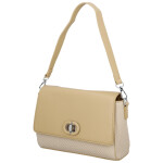 Elegantní dámská koženková kabelka na rameno Ciri, tmavě béžová
