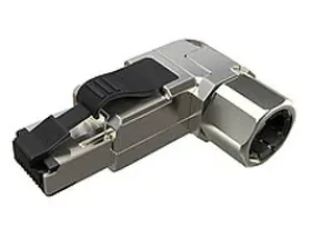Solarix CAT6 STP konektor MPTL 90° RJ45 šedá / samořezný (11910011)