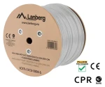Lanberg instalační kabel Cat7 šedá / Instalační kabel / S/FTP / 305 m / LSZH / AWG23 (LCS7L-11CU-0305-S)