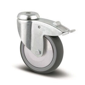Tente Přístrojové kolečko 125 mm,otočné s brzdou 752
