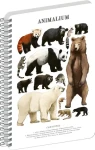 NOTIQUE Animalium Medvědovité šelmy / Spirálový blok / A4 / čistý
