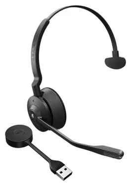 Jabra Engage 55 MS Mono černá / Sluchátka / mikrofon / DECT / USB-A adaptér / 13 h výdrž baterie (9553-450-111)