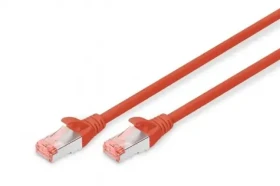 Digitus Cat6 S/FTP červená / Patch kabel / 1 m / RJ-45 / AWG 27/7 / LSZH (DK-1644-010/R)