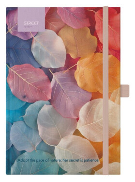 Blok A6, 100l, 80g, linkovaný - Flowers Medaw s gumou
