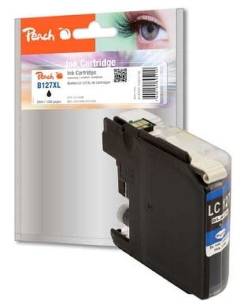 Peach Remanufactured LC-127XL alternativní cartridge / pro Brother DCP-J4510 / černá (317211)