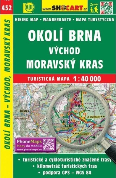 Okolí Brna východ, Moravský kras 1:40 000