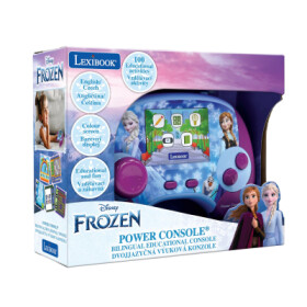 Lexibook česko-anglická vzdělávací herní konzole Frozen 100 aktivit
