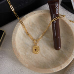 ELENYS Relic Chain – pozlacený náhrdelník 18K žluté zlato Délka: 40+5 cm / max. 45 cm