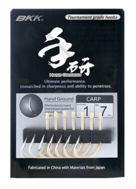 BKK Háček Carp Hook Hand Ground Velikost 4 8ks (A-BC-0112)