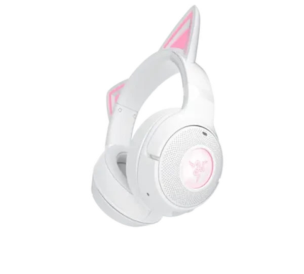Razer Kraken Kitty V2 BT - bílá / bezdrátová herní sluchátka / mikrofon / Bluetooth 5.2 / RGB (RZ04-04860600-R3M1)