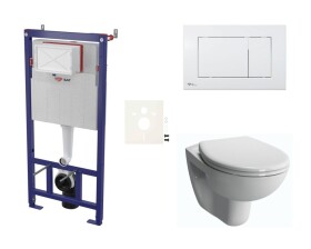 Cenově zvýhodněný závěsný WC set SAT do lehkých stěn / předstěnová montáž + WC VitrA Normus SIKOSSNORBO20K SIKOSSNORBO20K