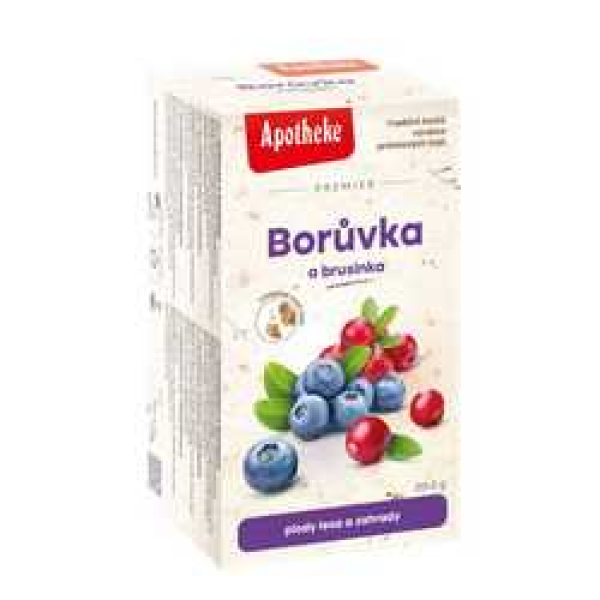 Apotheke Premier Borůvka a brusinka 20x2 g