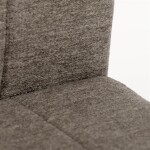 Židle jídelní, béžová látka, černé kovové nohy