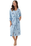 Dámský župan Luna 376 3/4 M-2XL W25 modrá M