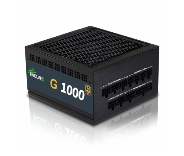 EVOLVEO G1000 PCIe 5.0, zdroj 1000W, ATX 3.0, 80+ GOLD, aPFC, 140mm ventilátor, retail, záruka 3 roky EDF_546892