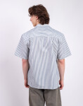 Carhartt WIP S/S Leavel Shirt Leavel Stripe, Blue River XL