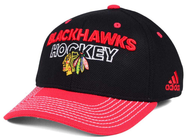 Pánská Kšiltovka Chicago Blackhawks NHL adidas Locker Room Structured Flex Cap Velikost: S/M