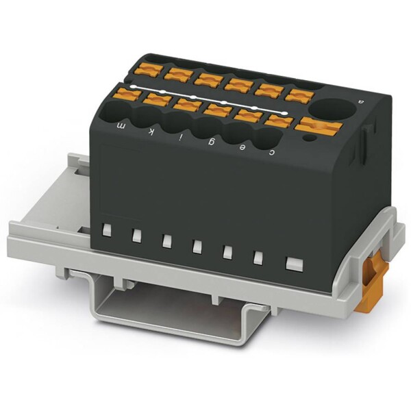 Phoenix Contact 3273102 blok rozvaděče 28.6 mm pružinová svorka černá 8 ks