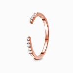 Royal Fashion prsten 14k zlato Vermeil GU-DR8937R-ROSEGOLD-TOPAZ Velikost: 8 (EU: 57-58)