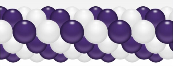 Balónková girlanda tmavěmodrá švestková-bílá 3 m balobky.cz Balónková girlanda tmavěmodrá švestková-bílá 3 m balobky.cz