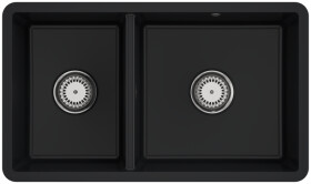 Keramický dřez Villeroy & Boch podstavný Subway 80 U, 338801R7, Pure Black 338801R7