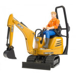 Bruder Mikrobagr JCB s figurkou