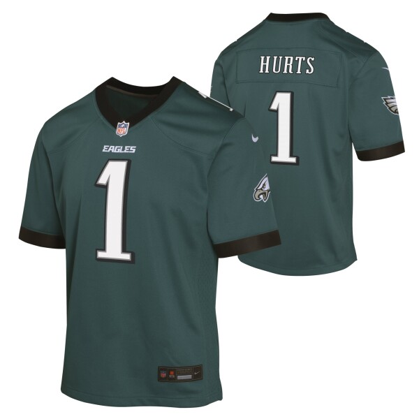 Nike Dětský dres Philadelphia Eagles NFL Jalen Hurts #1 Game Zelená (YOUTH)
