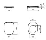 IDEAL STANDARD - Tesi WC sedátko, bílá T663001