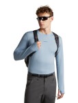 Pánské merino triko s dlouhým rukávem ICEBREAKER Mens 200 MerinoFine Ace LS Crewe, Zinc Blue velikost: L