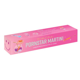 The Cabinet of CURIOSITEAS Dřevěné míchátko s cukrovými krystaly Pornstar Martini – set 6 ks, růžová barva, dřevo