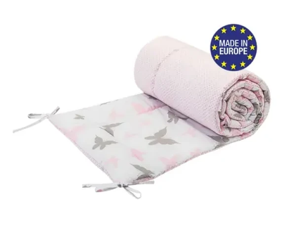 Bomimi MANTINEL do postýlky 180 cm, MOTÝLCI, RŮŽOVÁ (BO2211PIK014)