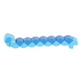 Small foot Dřevěná barevná skládací zvířátka 1 ks slon